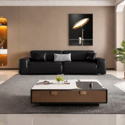 Canapé de bureau italien luxueux et confortable