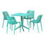 Ensemble repas carré pour 4 personnes-468136294