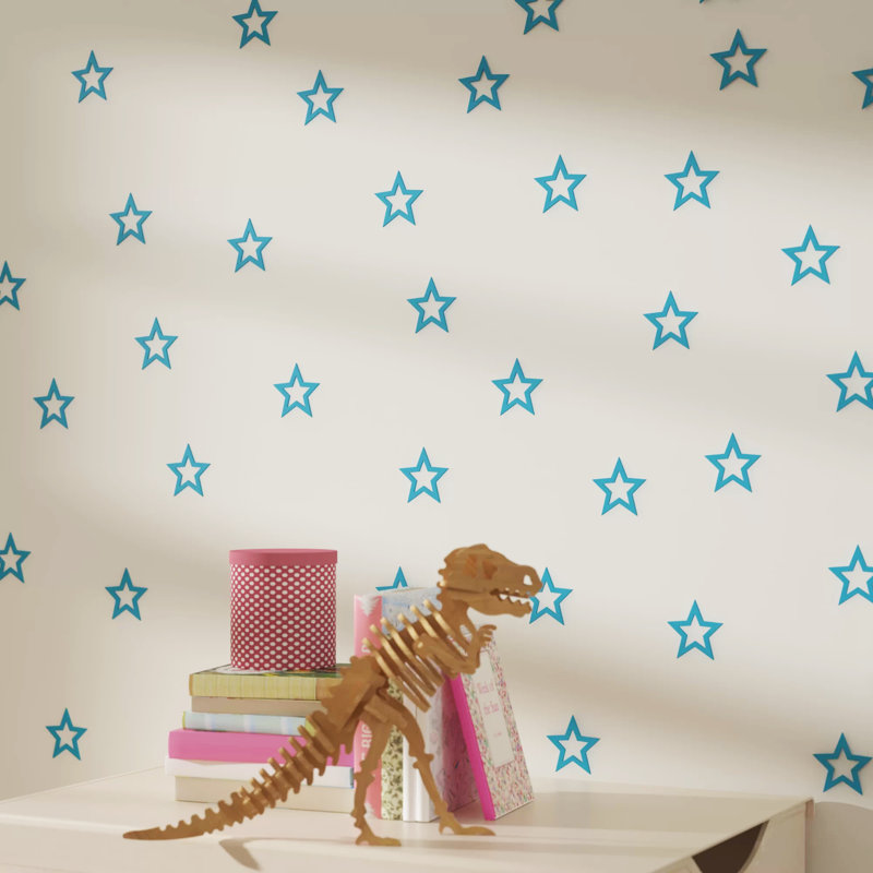 Adhésif décoratif Rozlynn, Bleu sarcelle