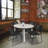 Kee Round Breakroom Table Top, 4 Zeng Stack Chairs-104325666-104325665-4021000