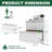 2 Drawer Lateral File Cabinet With Lock, Metal Lateral Filing Cabinet For Home Office, Steel Wide Horizontal Filing Cabinets For Letter/Legal/A4/F4 Hanging Files-2099223807