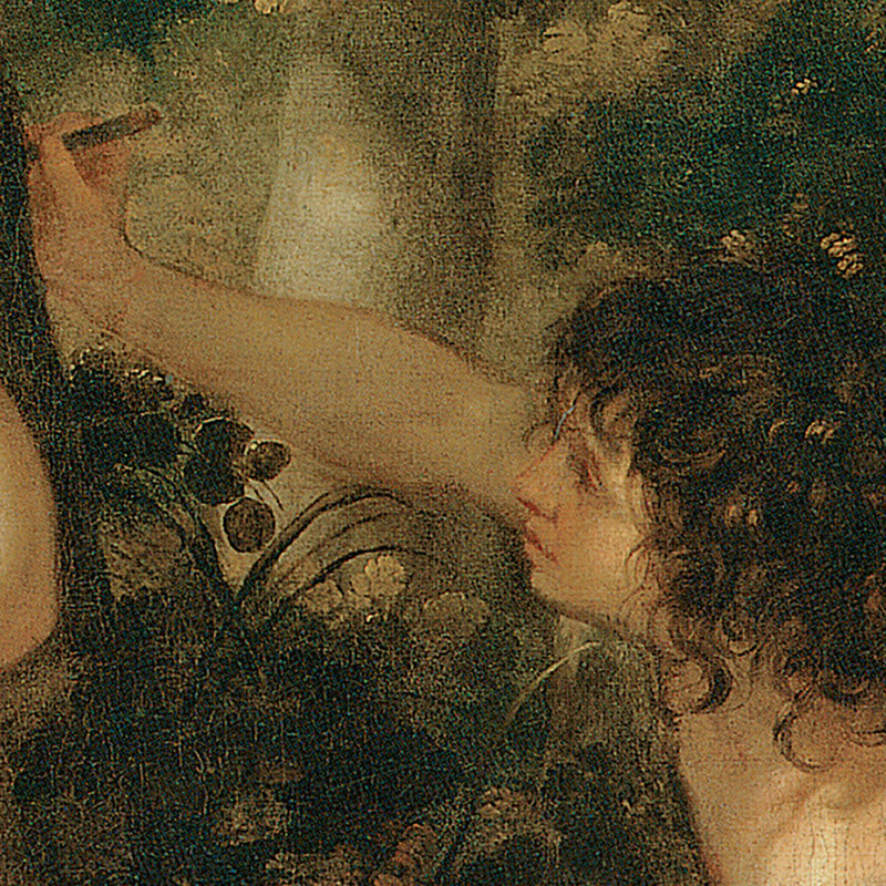 «Angelica and Medoro, 1630» par Jacques Blanchard, reproduction d'art encadrée, H 12 po x l 15 po x P 1,125 po