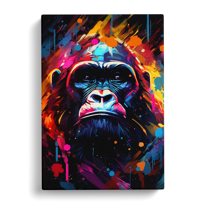 Gorilla Futurism - No Frame Print, 50cm H x 35cm W x 3cm D