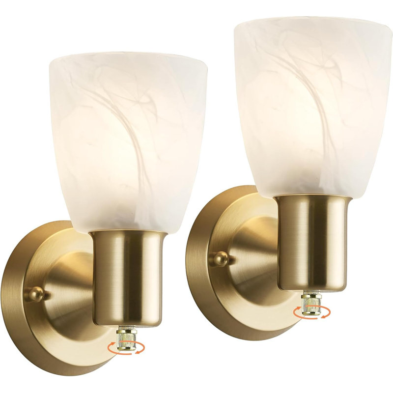 Kazden Corner Wall Light, Gold