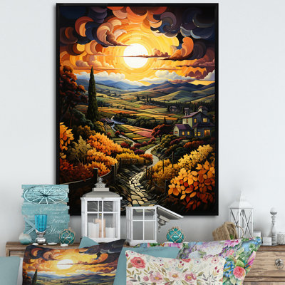 «Laik Countryside Bounteasant Vineyard Patchwork I», reproduction