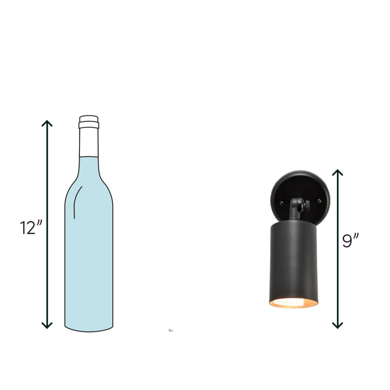 Dungannon Armed Sconce, Black