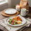 Service de table HomeVSS en porcelaine fine marbrée artisanale, 20 pièces pour 4 personnes-990580451