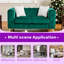 Canapé en velours 61,25 po avec motif matelassé Chesterfield, pieds en métal et 2 coussins-409883467