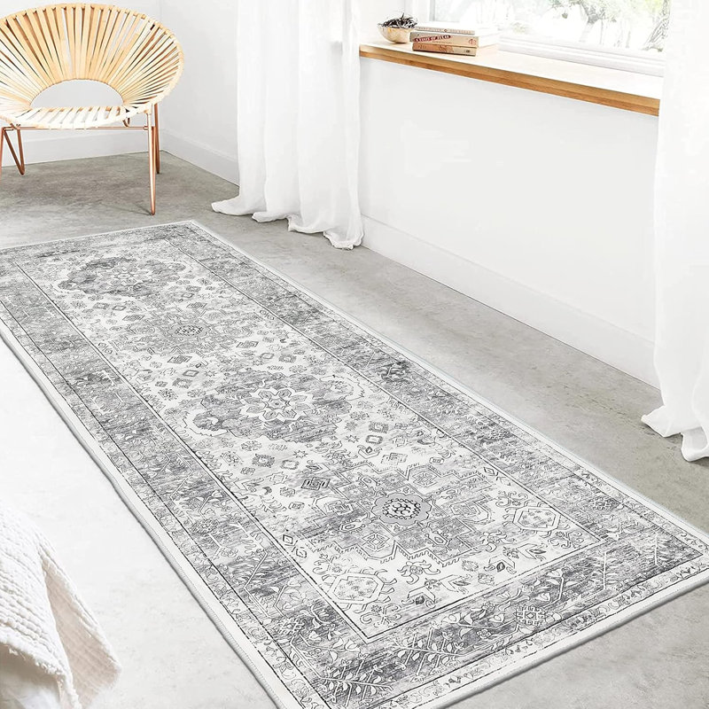 Area Rug, Gray, Runner 2' x 5'11"