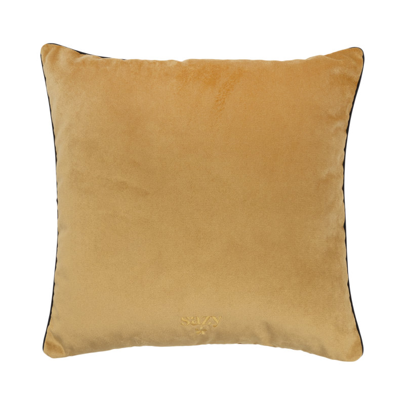 Square Throw, Mustard/Silver