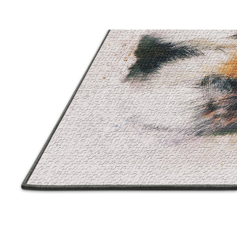 Tapis beige Dogs, Rectangle 2 pi x 3 pi