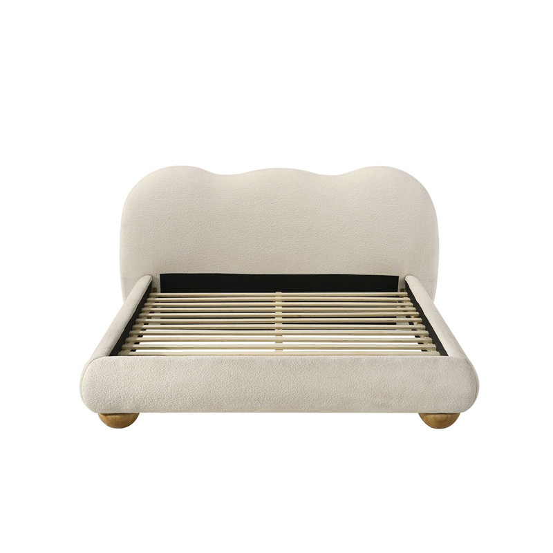 Lit de style contemporain, Très grand lit, Blanc