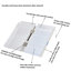 Folding Portable Mobility Wheelchair Threshold Ramp