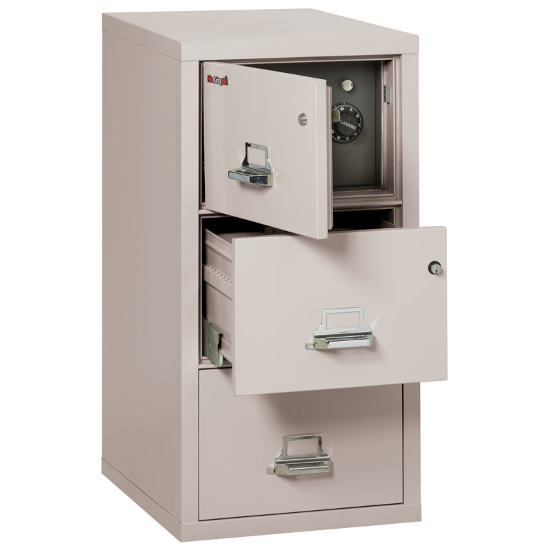 Legal 3 - Drawer File Cabinet, Parchment, Platinum