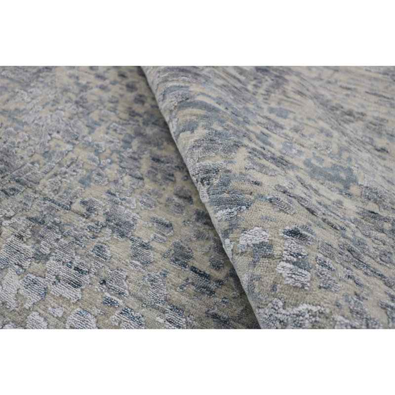 Camouflage Area Rug in Blue, Rectangle 2' x 3'