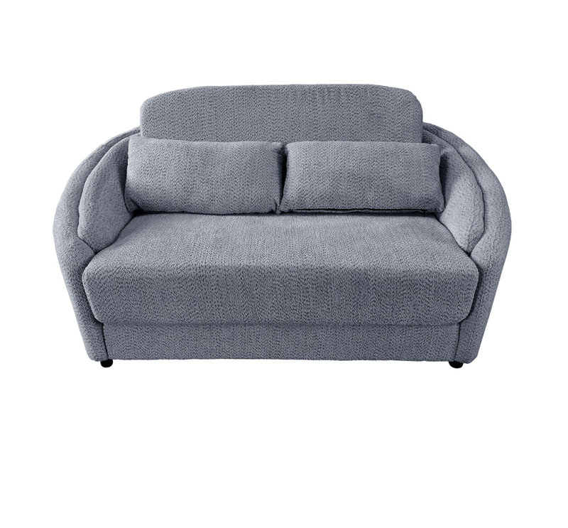 2 Seater Fabric Loveseat, Grey
