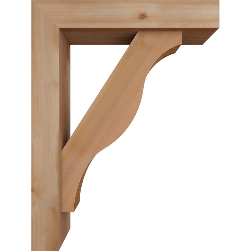Support Funston Block avec support décalé, 32 x 24, Cèdre rouge occidental de l 5 1/2 po (lisse)