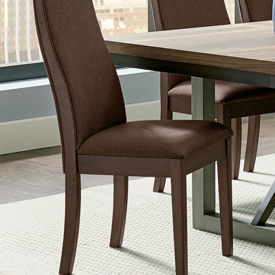 Ensemble de chaises de salle à manger élégantes et transitionnelles avec un design ergonomique et un riche revêtement