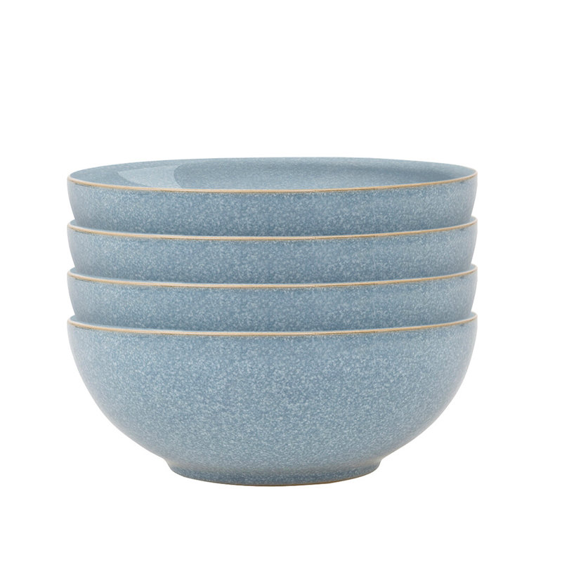 Denby Elements Coupe Cereal Bowls, Blue