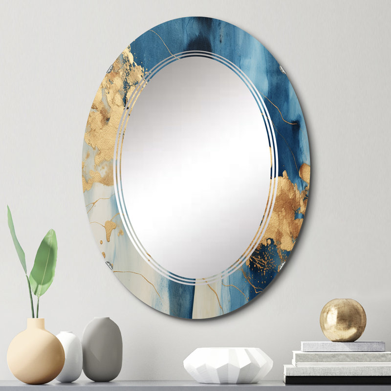 Craco - Miroir mural moderne ovale, 30 po x 20 po