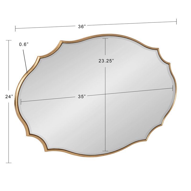 Negaunee Mirror, Gold, 24" x 36"