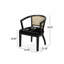 Ensemble de chaises de salle à manger à accoudoirs en velours l 23,5 po x P 21,5 po x H 30,5 po Christopher Knight Home (ensemble de 2)