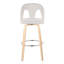 Ensemble de tabourets pivotants contemporains avec repose-pieds-1830876354