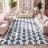 Maurisa Moroccan Triangle Geometric Cream/Navy Rug-1519393506