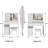 Modern Minimalist Vanity table-40444800