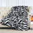 Safari Zebra Flannel Fleece Blanket-798446165