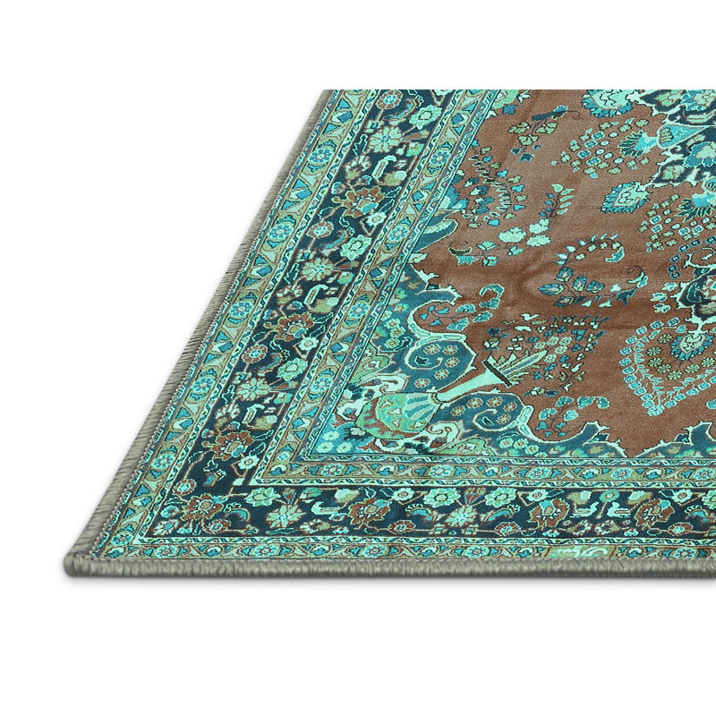 Chierene Performance Oriental Indoor Rug, Rectangle 7' x 10'