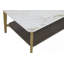 Table basse Table d'appoint rectangulaire pour salon Table d'appoint à espace ouvert avec structure en métal