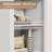 Arched Storage Cabinet, 70" High Narrow Cabinet, with A Closed Compartment, Drawers and 3 Adjustable Shelves, Suitable for Vertical Storage in Bathrooms, Kitchens and Living Rooms-2118041148