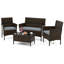Rintaro 4 - Person Patio Conversation Set with Cushions-579039284