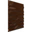 Panneau mural décoratif 3D Serina EnduraWall l 19 5/8 po x H 19 5/8 po, acier foncé métallique (couvre 2,67 pieds carrés)-123525907