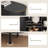 63" Sideboard Buffet Cabinet With Large Drawer, Storage Buffet With Tambour Sliding Door & Adjustable Shelf-1500203585-1503895222