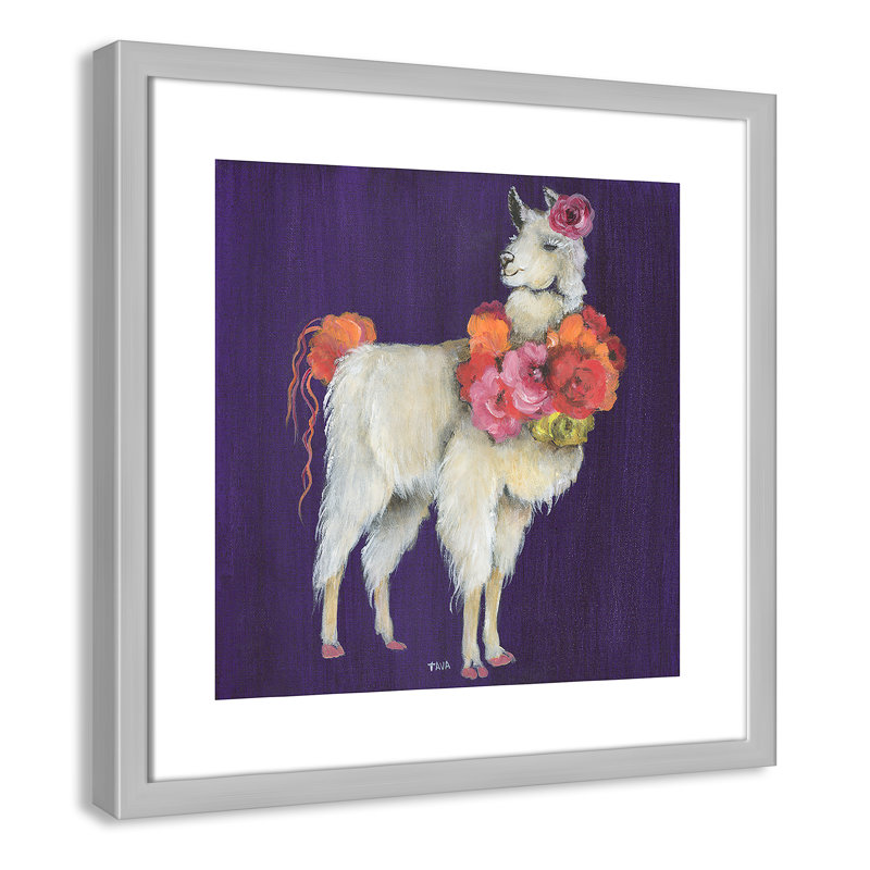 Art sur toile little, H 9 po x l 9 po x P 1,18 po, Cadre argenté