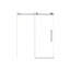 Porte de douche sans cadre l 60 po x H 76 po, verre trempé transparent 1/4 po, film antidéflagrant, poignée en acier inoxydable-114250388