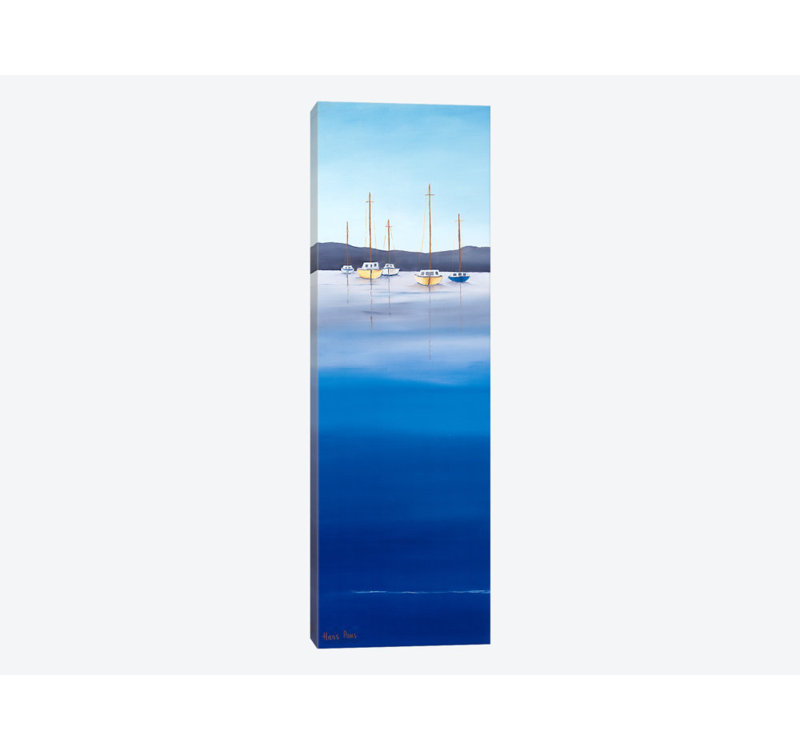 «Waterline I», reproduction sur toile, H 60 po x l 20 po x P 1,5 po, Toile tendue