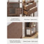 Vitrines en bois massif brun noisette-121309558
