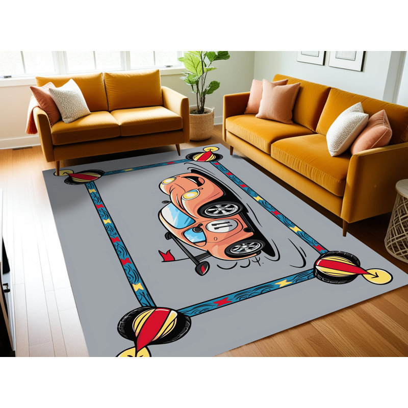 Tapis pour enfants East Urban Home, Tapis de couloir 2 pi x 4 pi