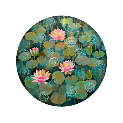 Nénuphars | Acrylique sur toile | Par Amita Dand | Décoration murale