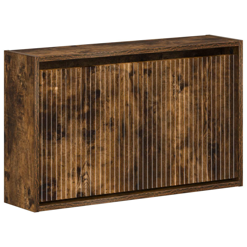 Shoe Storage, Smoked Oak, 43 cm H x 71 cm W x 17 cm D