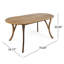 Table de salle à manger d'extérieur en bois 70 po