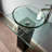QieRao BV019S 35'' Tall Oval Pedestal Bathroom Sink with Faucet and Drain