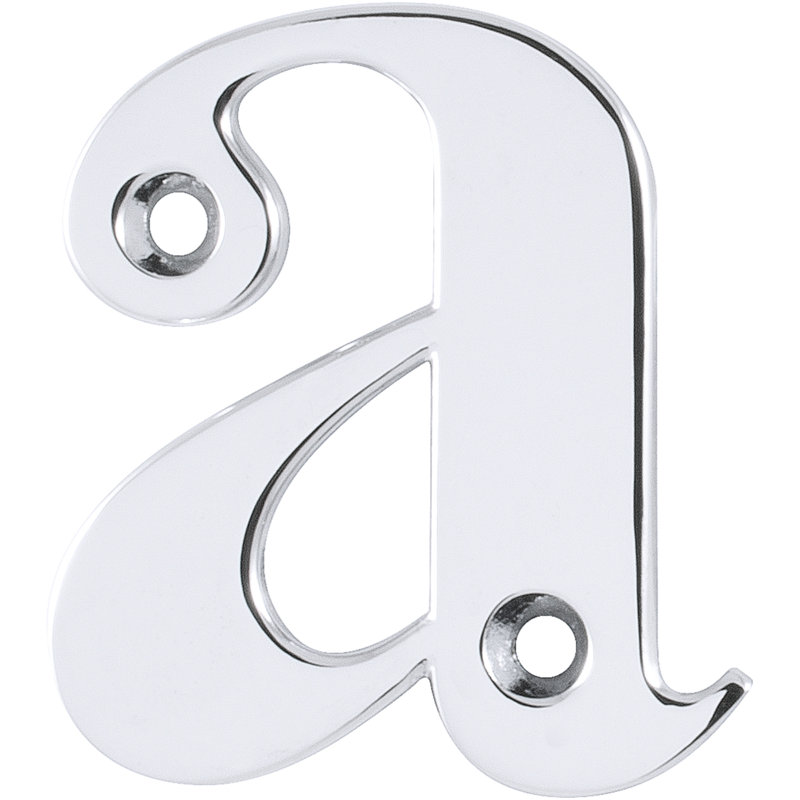 Klodian 7.7cm H Zinc House Letter, A, Silver