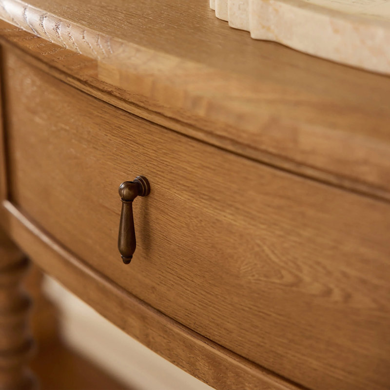 Console d'entrée de style rustique américain, H 31,5 po x l 59,1 po x P 15,7 po