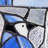 11"H Blue Jay Stained Glass Window Panel