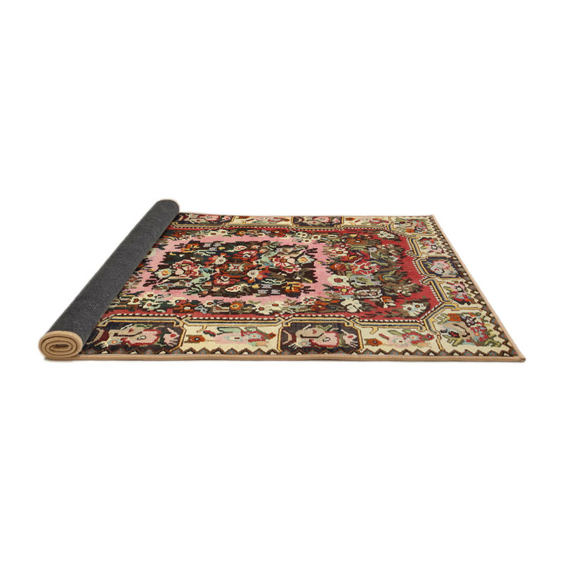 Tapis beige Southwestern, Rond 8 pi
