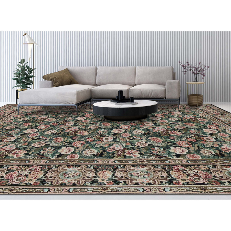 Prince Wool Floral Area Rug